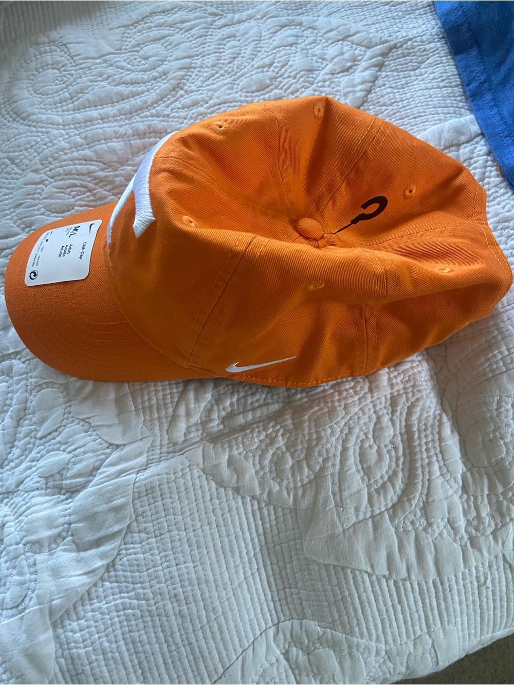 Nike Orange Baseball Cap with White Swoosh for all you Tennessee volunteer fans!